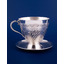 Серебряная чашка с блюдцем Гроздь винограда   С336877022